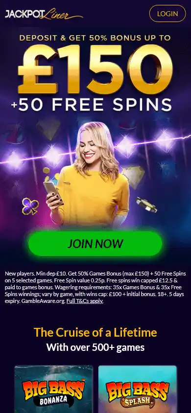 Jackpot Liner UK Casino screenshot 2