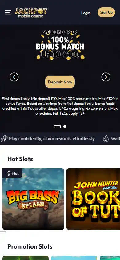 Jackpot Mobile Casino screenshot 4