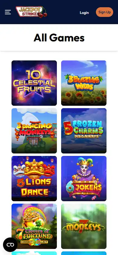 Jackpot Strike Casino screenshot 5