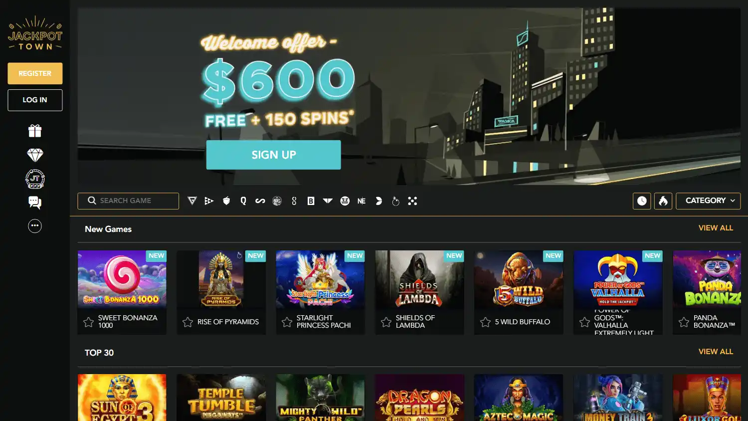 Jackpot Town Casino screenshot 1