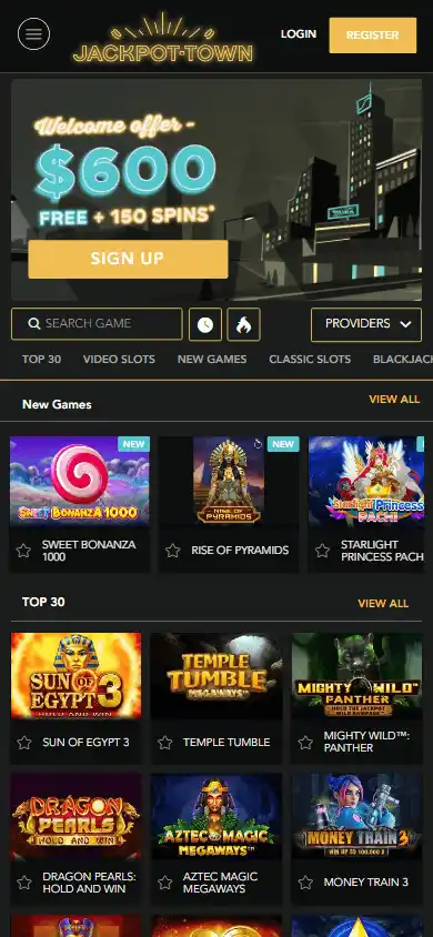 Jackpot Town Casino screenshot 2