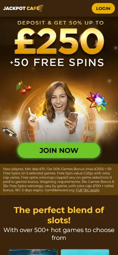 JackpotCafe UK Casino screenshot 2