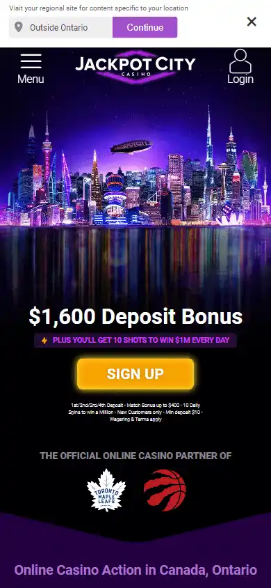 JackpotCity Casino Ontario screenshot 3