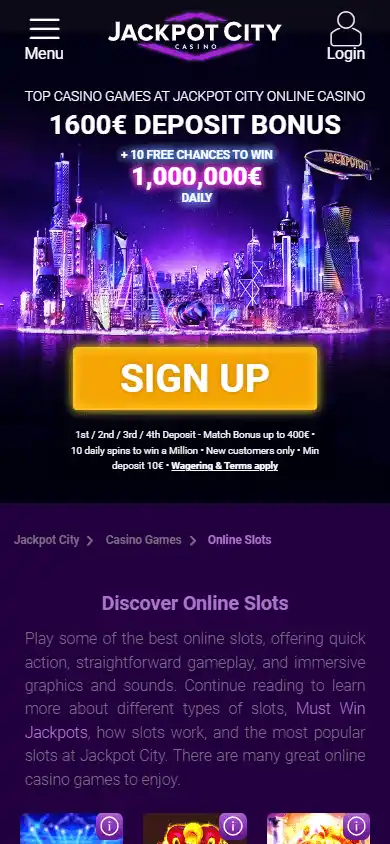 JackpotCity Casino screenshot 6