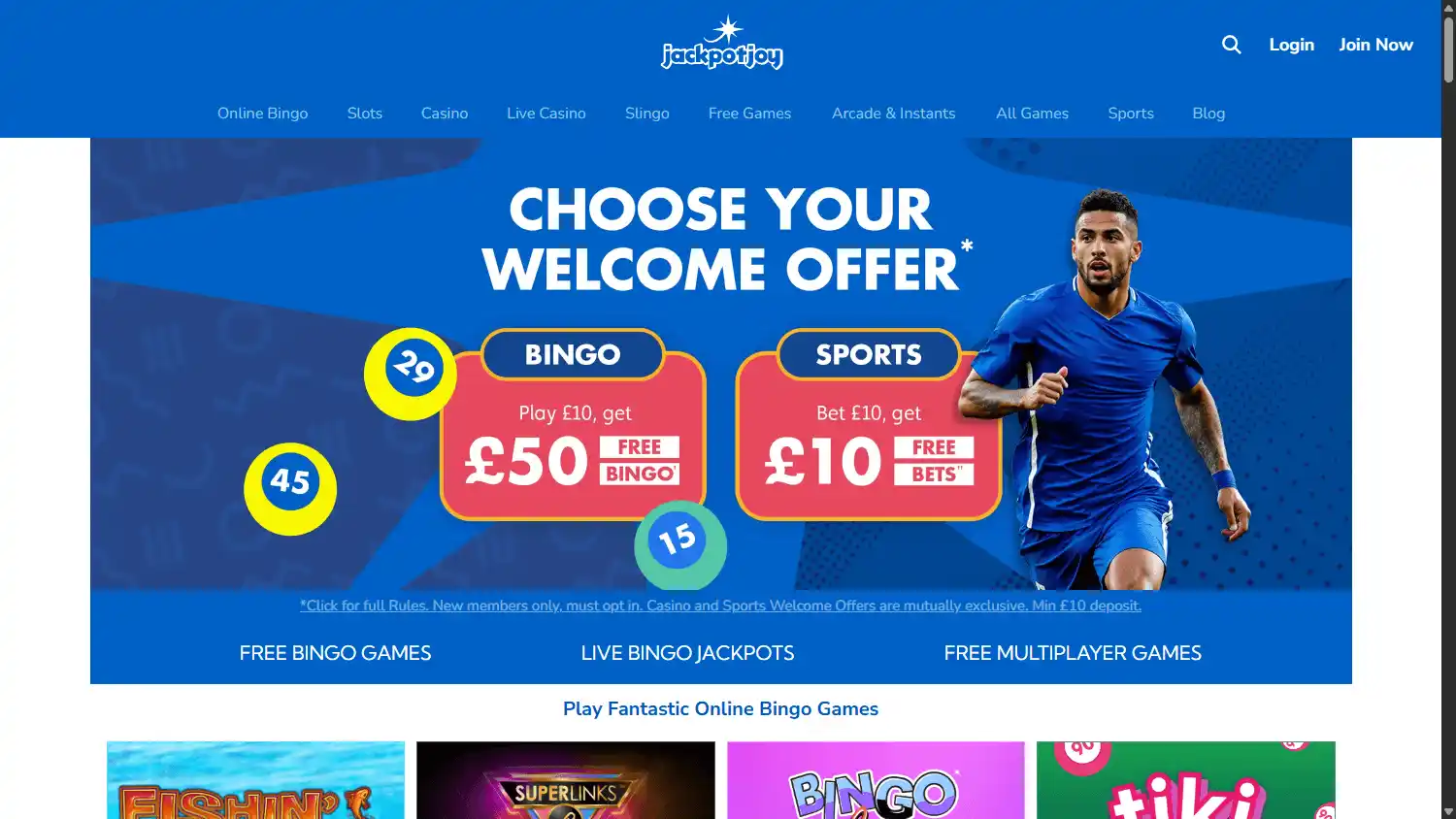 Jackpotjoy Casino screenshot 1