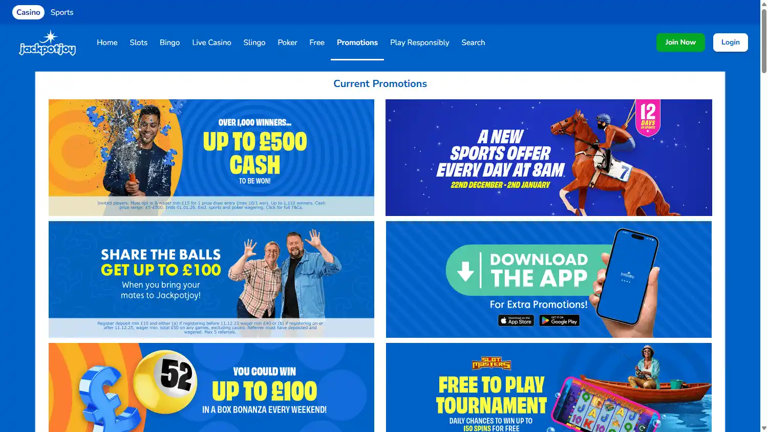 Jackpotjoy Casino screenshot 3