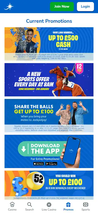 Jackpotjoy Casino screenshot 6