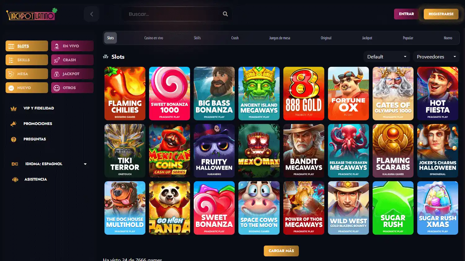 JackpotLatino Casino screenshot 2