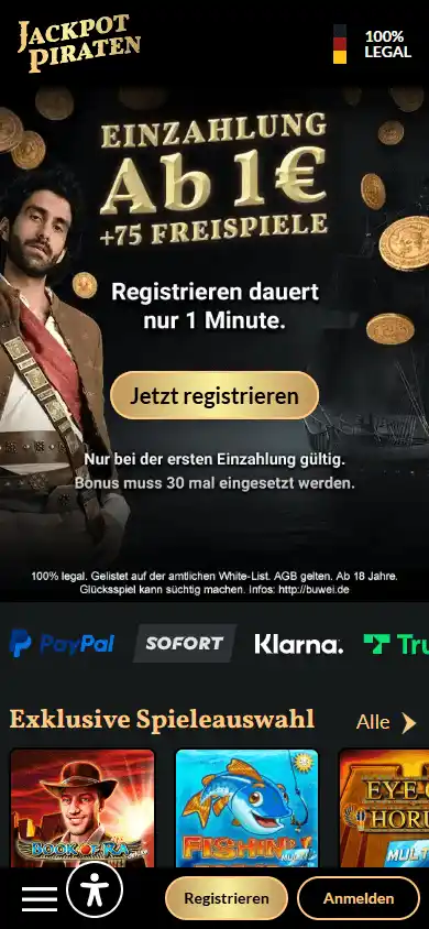 JackpotPiraten Casino screenshot 3