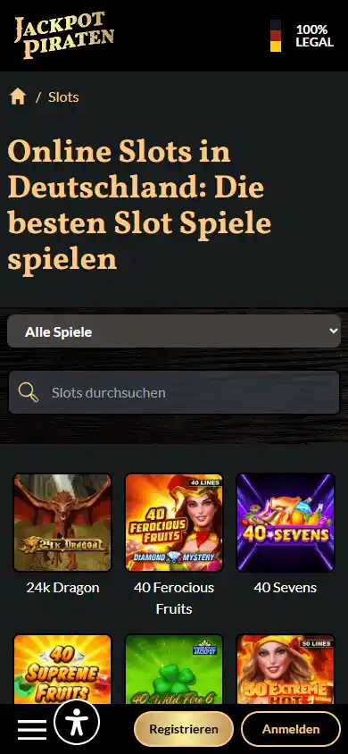 JackpotPiraten Casino screenshot 5