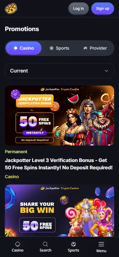 Jackpotter Casino screenshot 6