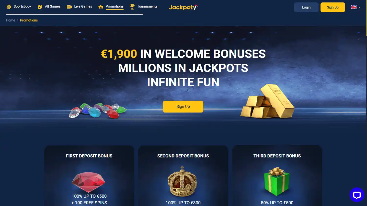 Jackpoty Casino screenshot 3