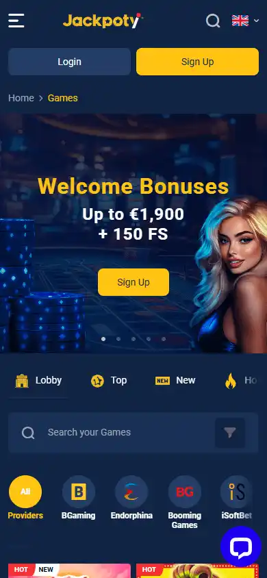 Jackpoty Casino screenshot 5
