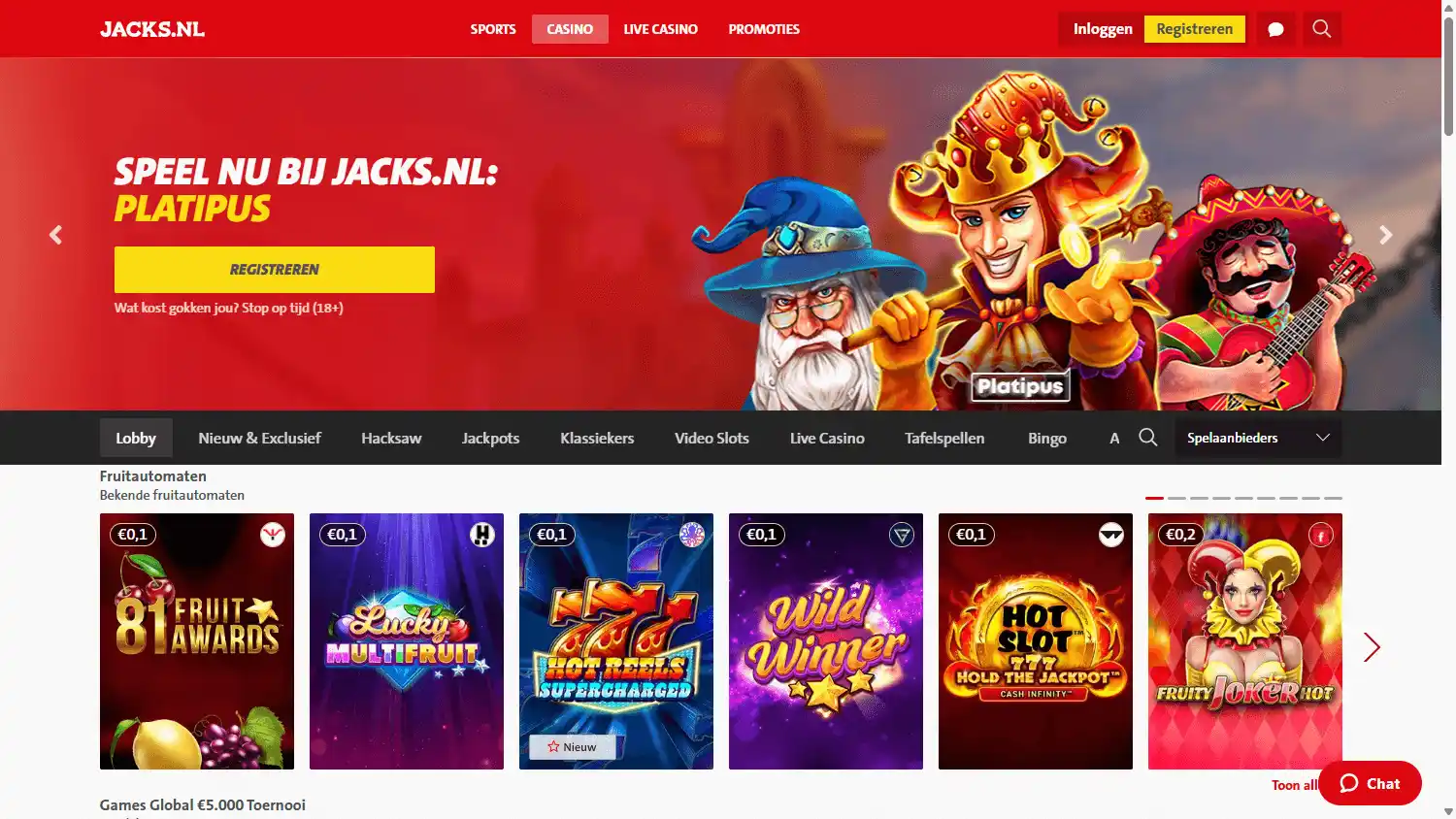 Jacks.nl Casino screenshot 3