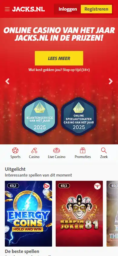 Jacks.nl Casino screenshot 5