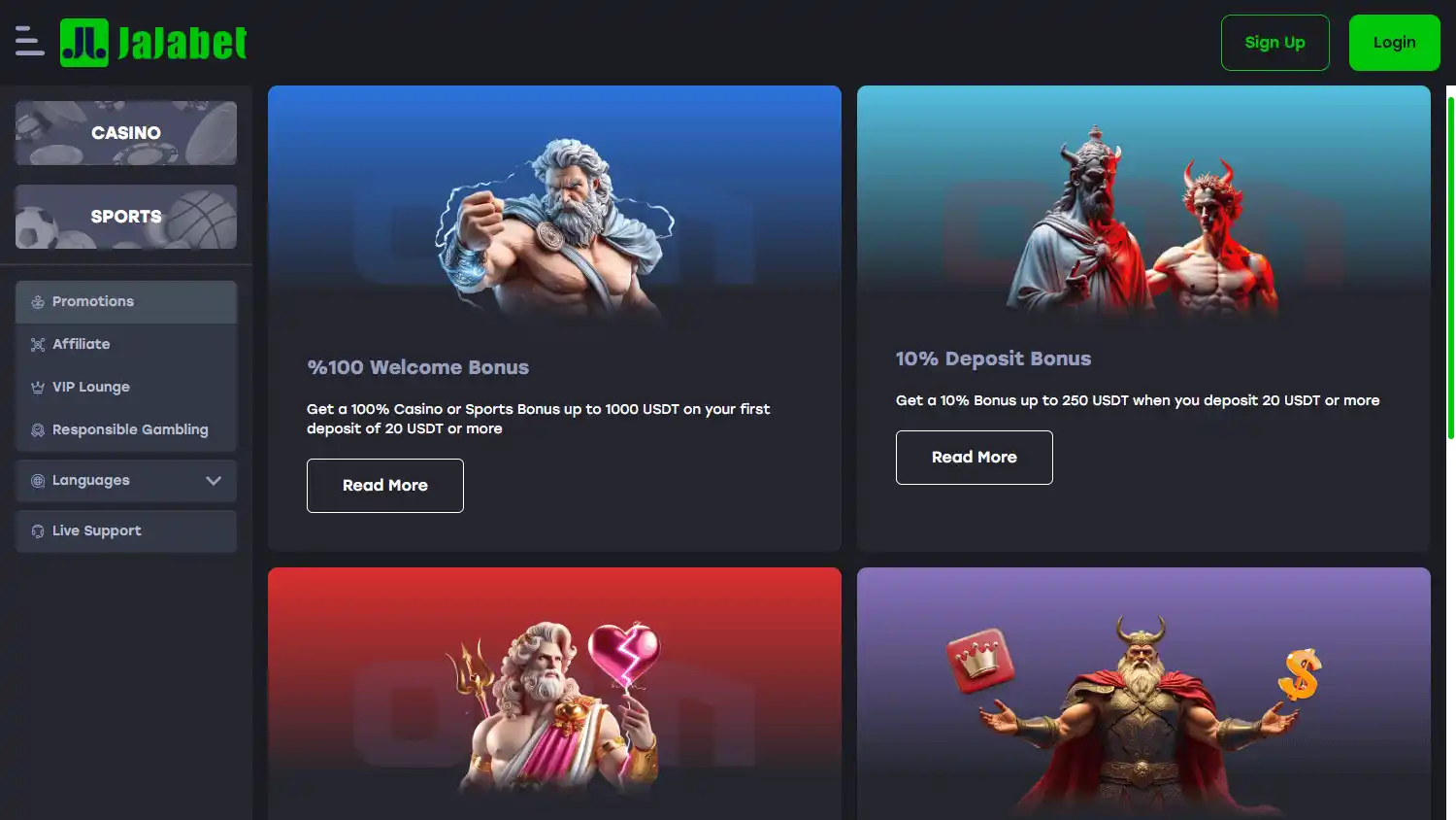 JajaBet Casino screenshot 3