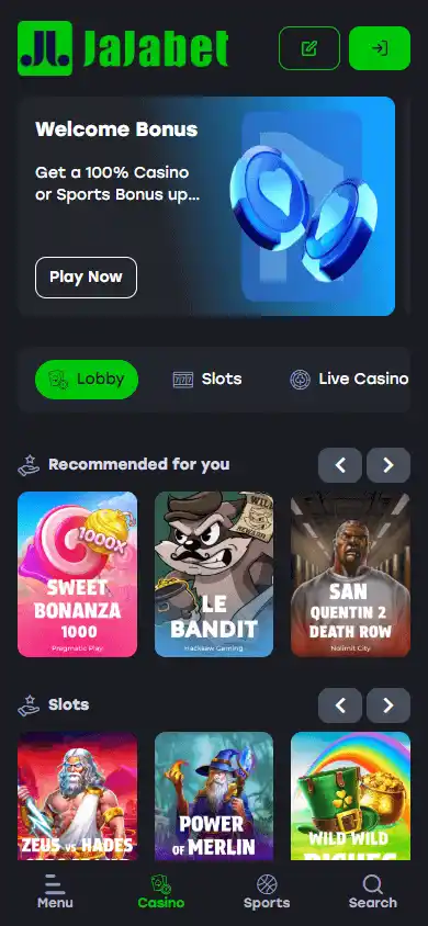 JajaBet Casino screenshot 5