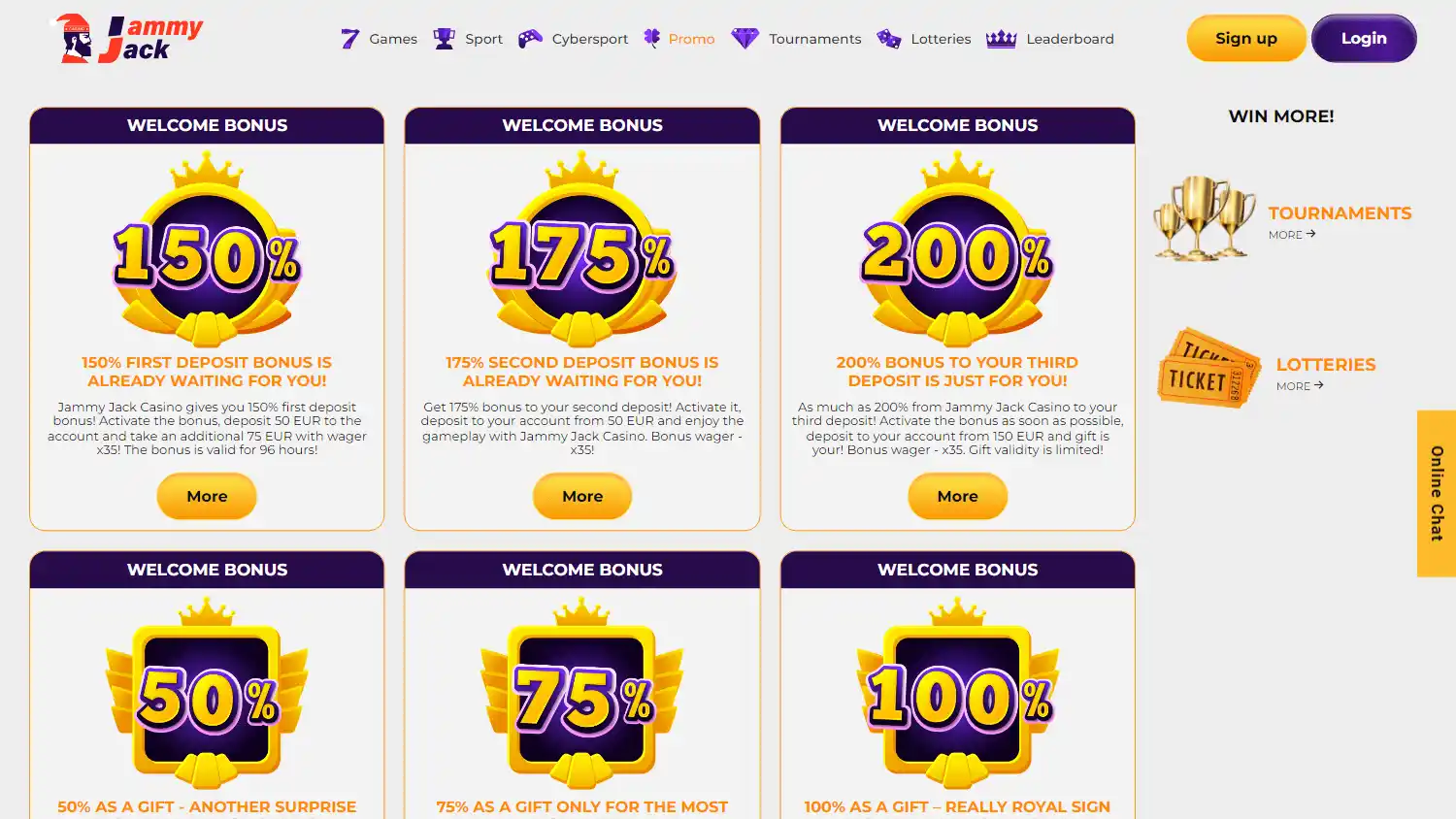 JammyJack Casino screenshot 3