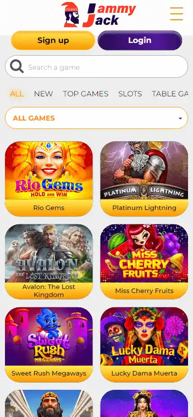 JammyJack Casino screenshot 5