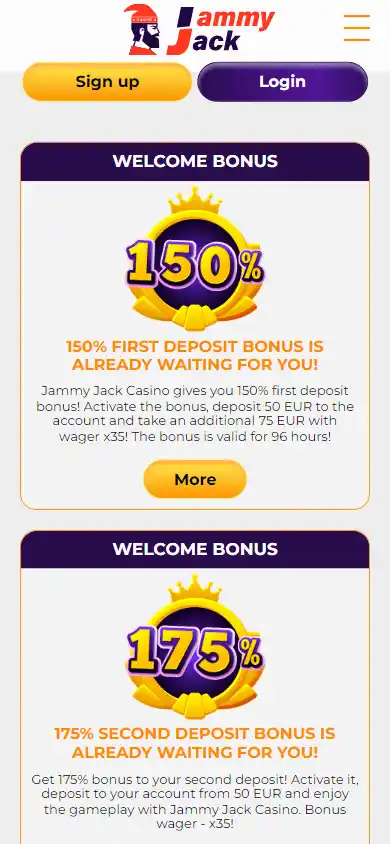 JammyJack Casino screenshot 6