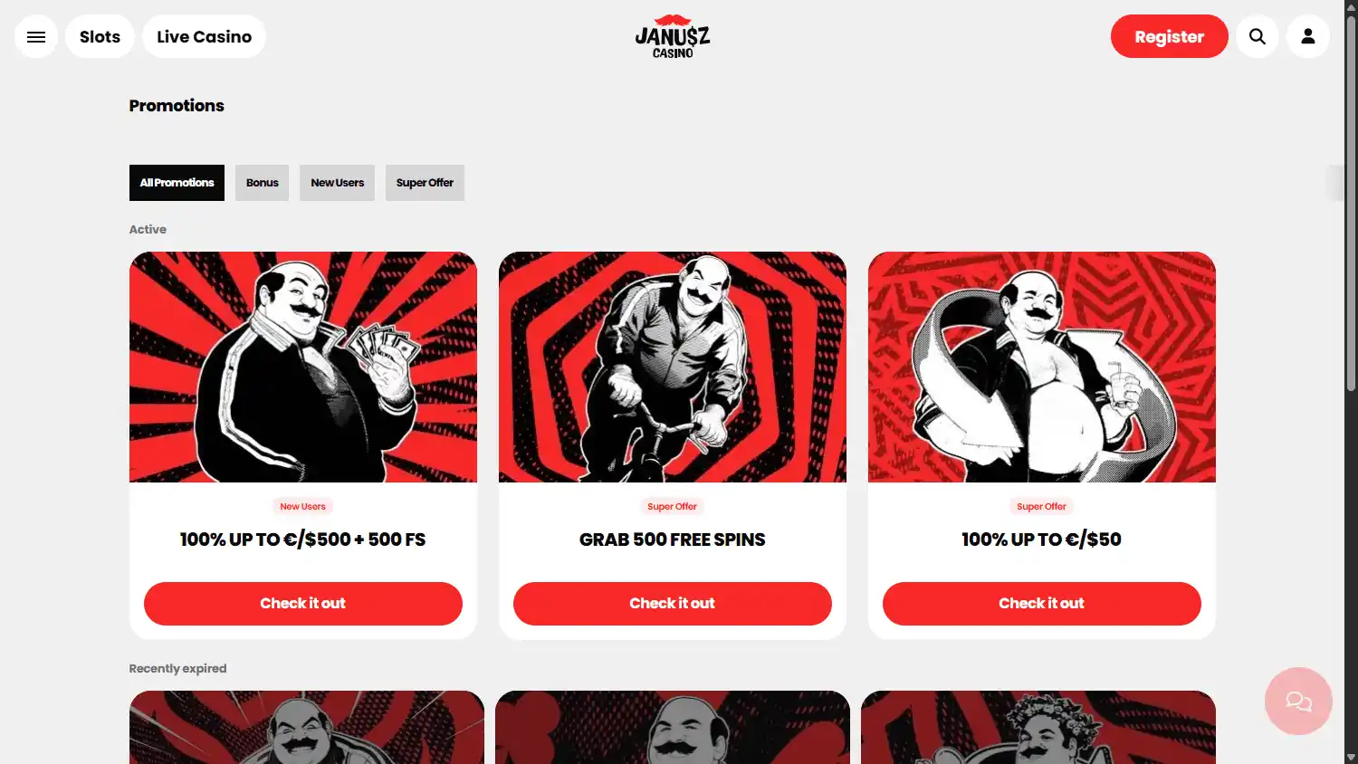 Janusz Casino screenshot 3