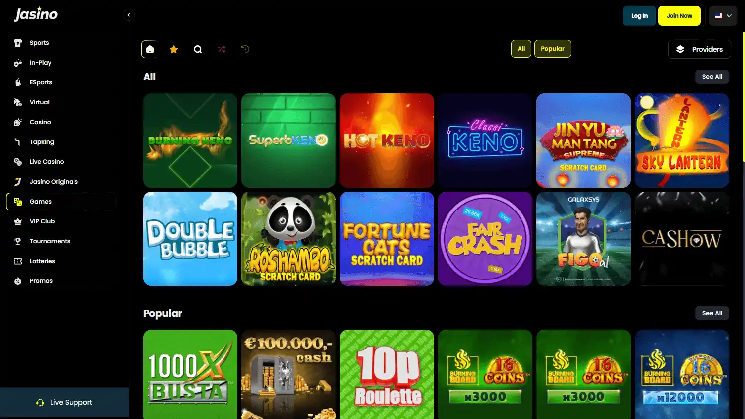 Jasino Casino screenshot 2