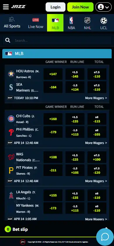 Jazz Sports Casino screenshot 3