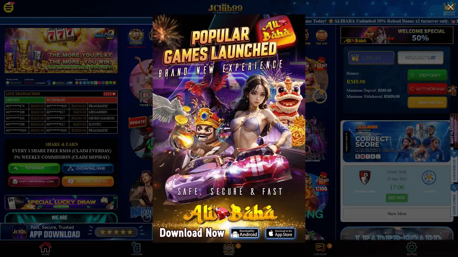 JClub99 Casino screenshot 2