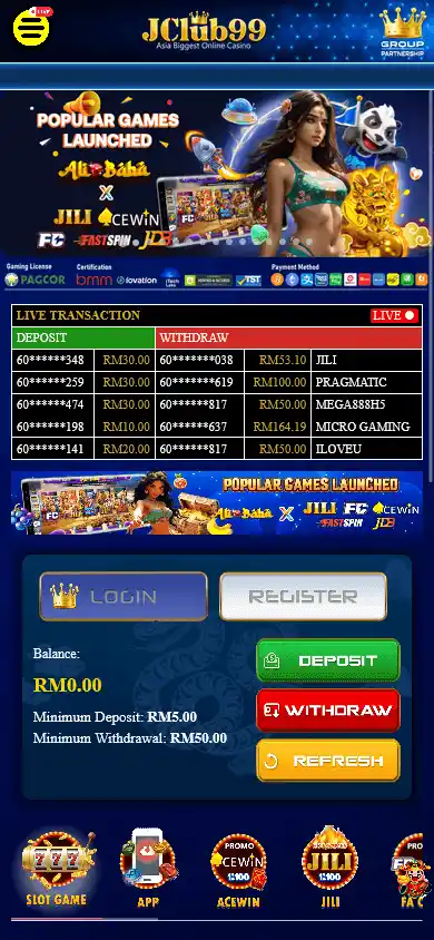 JClub99 Casino screenshot 3