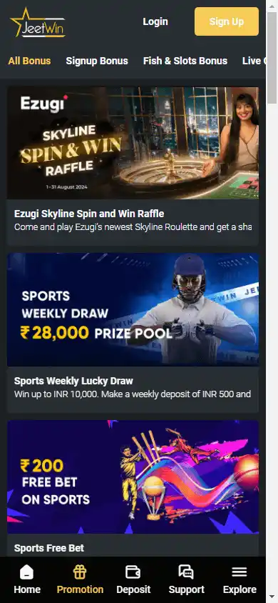 JeetWin Casino screenshot 6