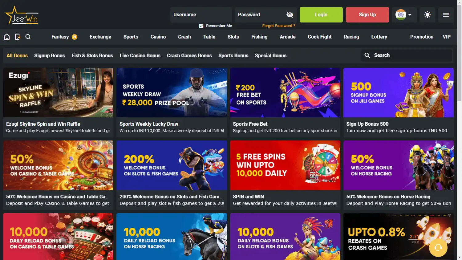 JeetWin Casino screenshot 4