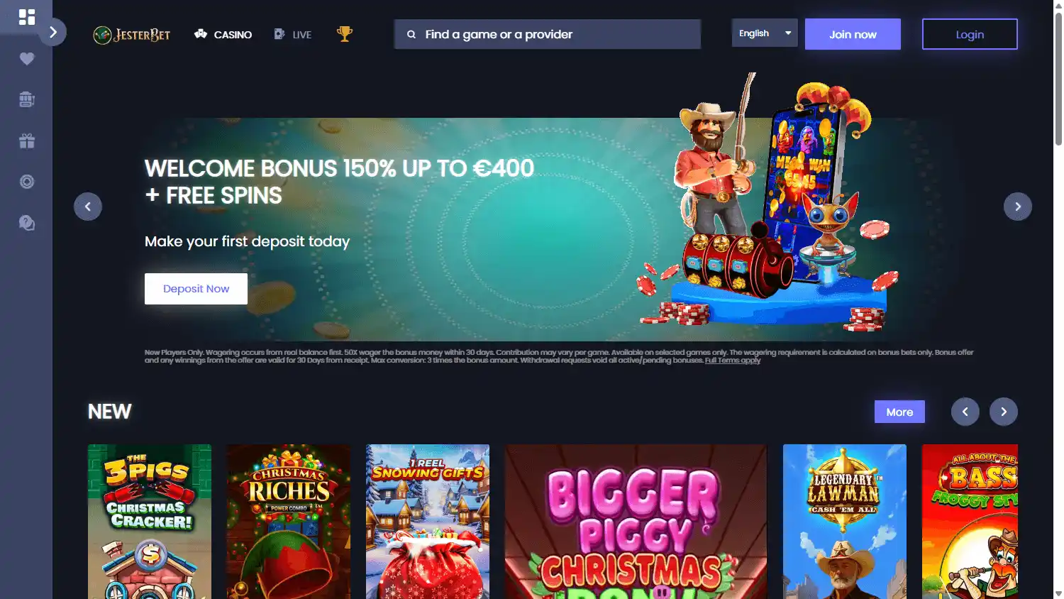 JesterBet Casino screenshot 1