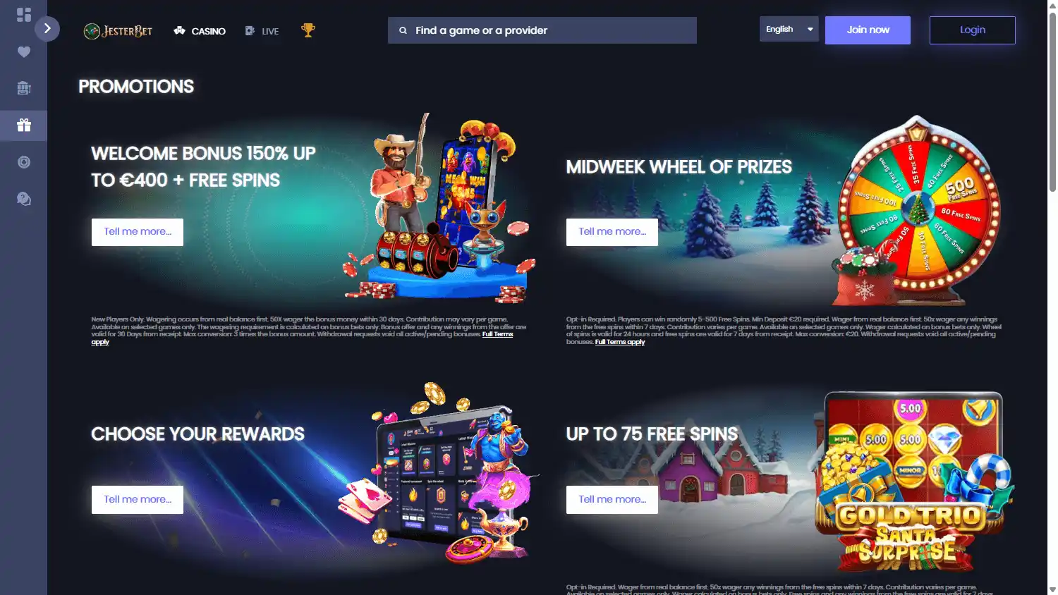 JesterBet Casino screenshot 3