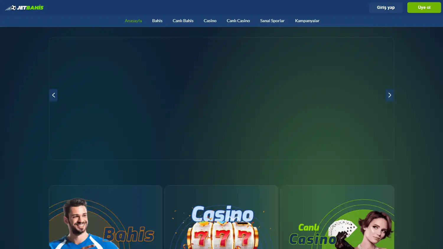 Jetbahis Casino screenshot 1