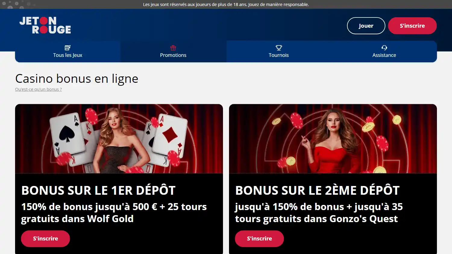 Jeton Rouge Casino screenshot 3