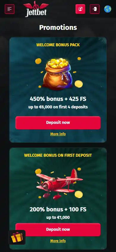 Jettbet Casino screenshot 6