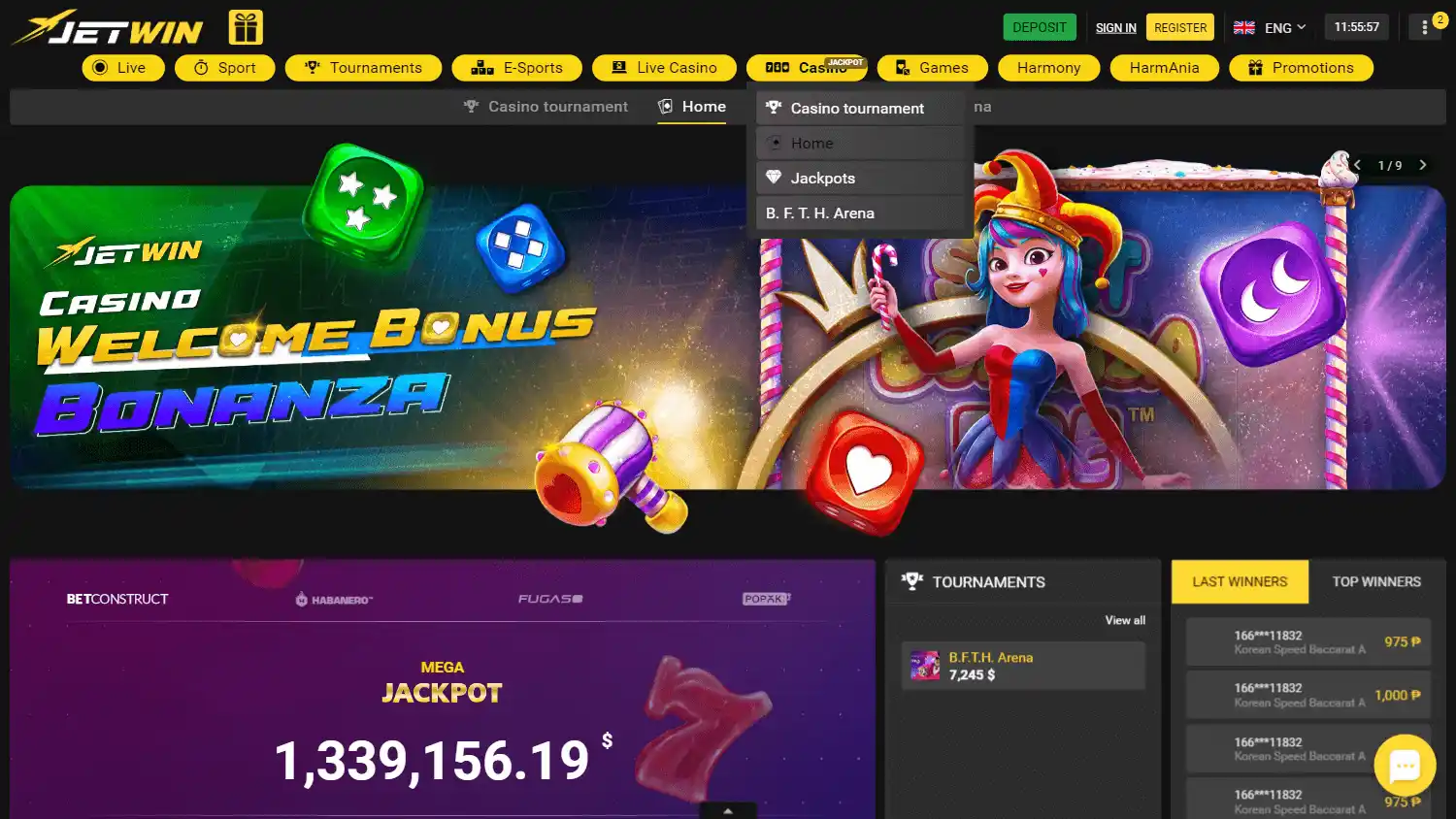 JETWIN Casino screenshot 1