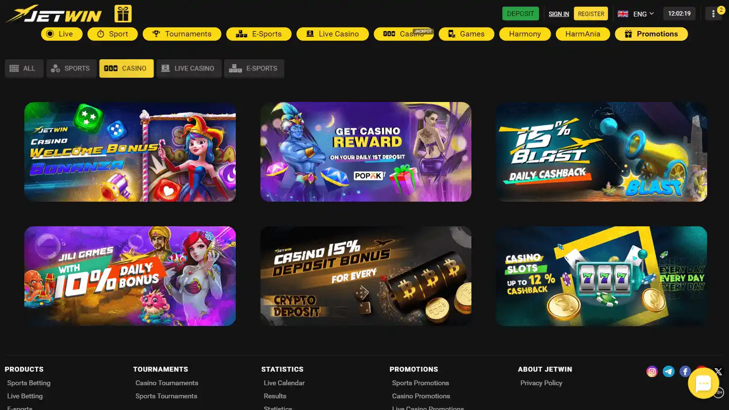 JETWIN Casino screenshot 2