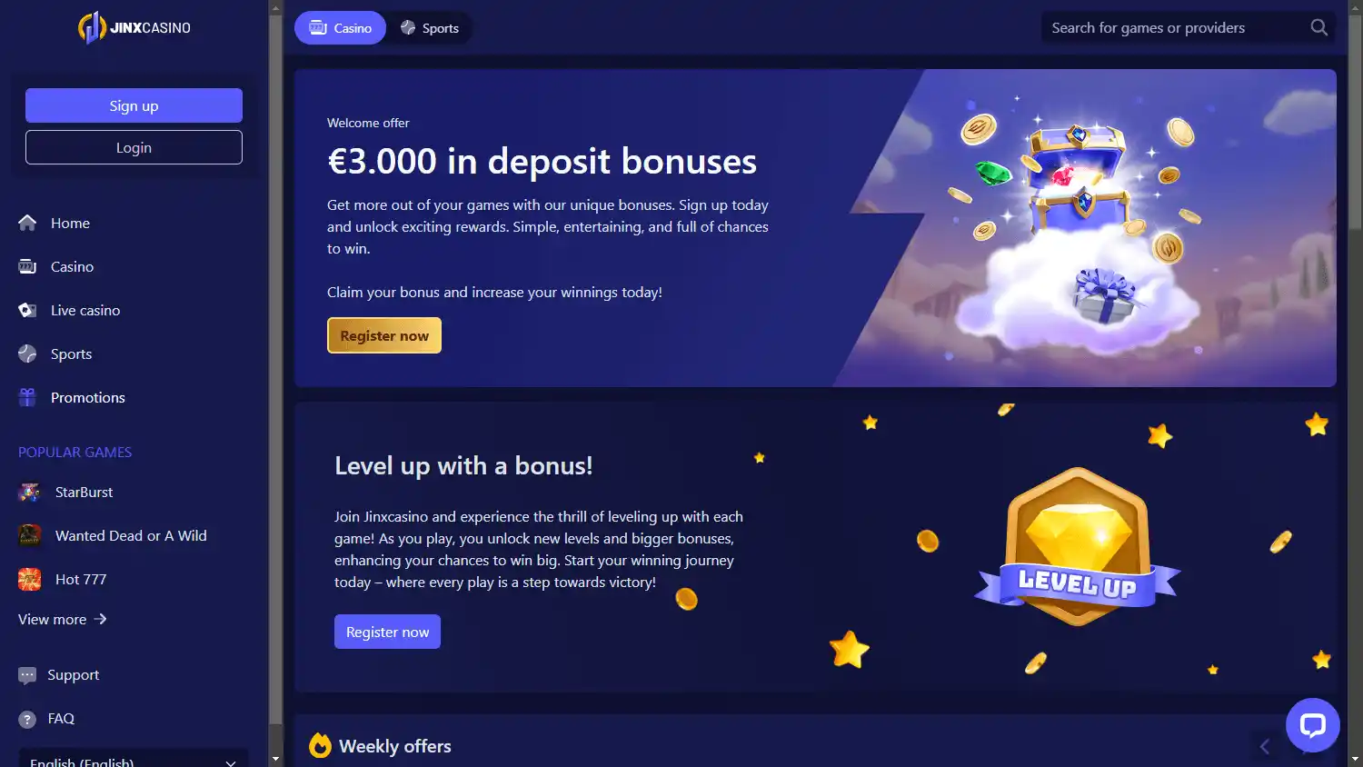 JinxCasino screenshot 3