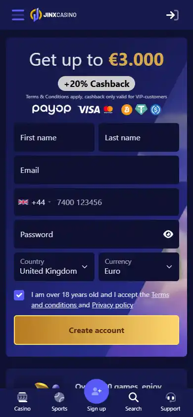 JinxCasino screenshot 4