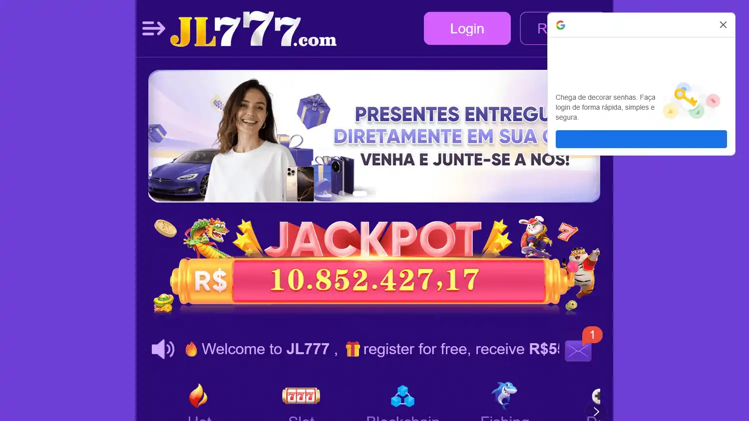 7575.win Casino screenshot 1