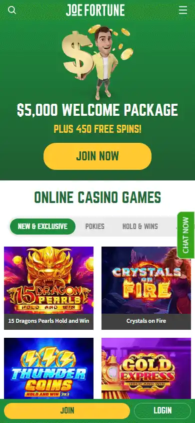 Joe Fortune Casino screenshot 4