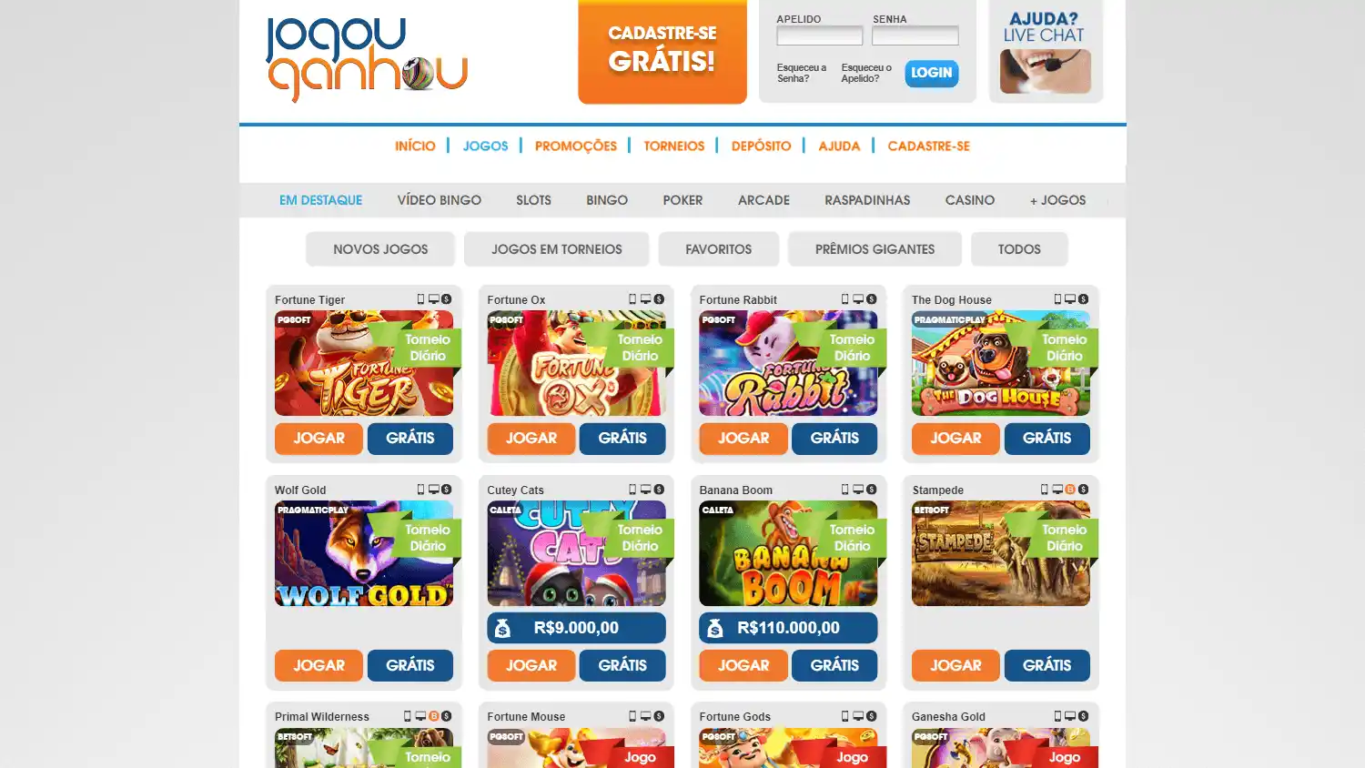 Jogou Ganhou Casino screenshot 2