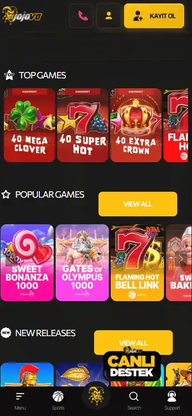 Jojova Casino screenshot 5