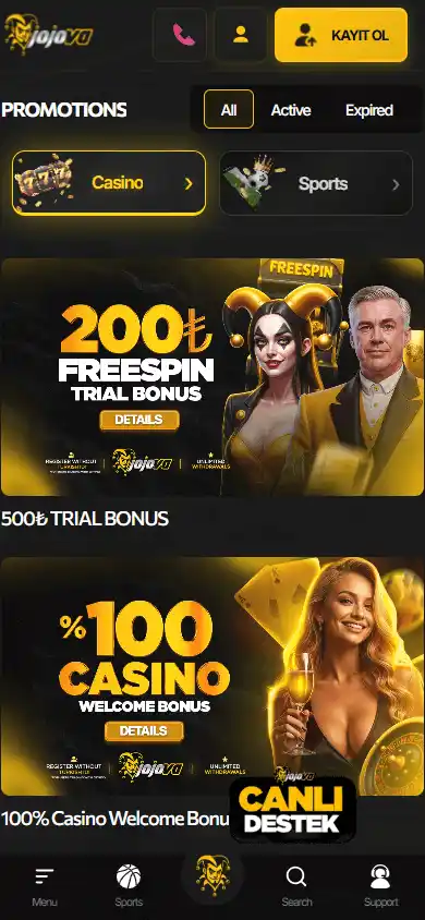 Jojova Casino screenshot 6