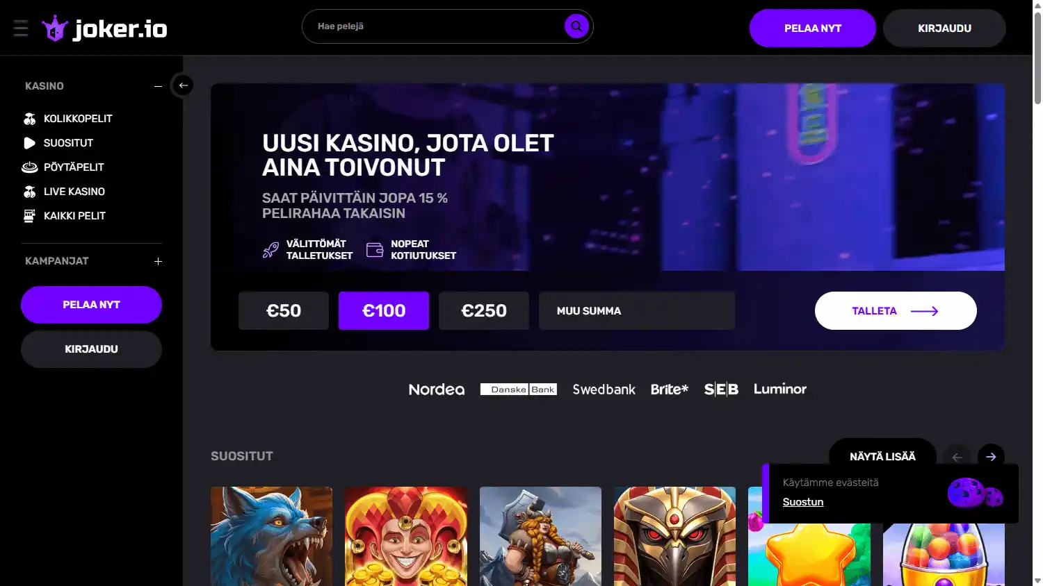 Joker.io Casino screenshot 1
