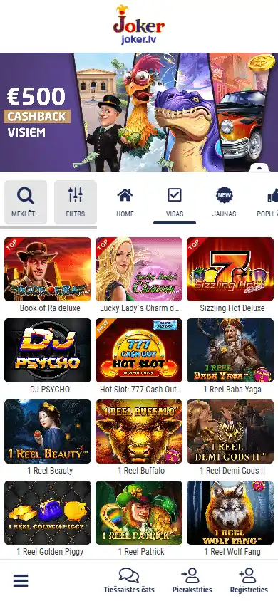 Joker.lv Casino screenshot 5