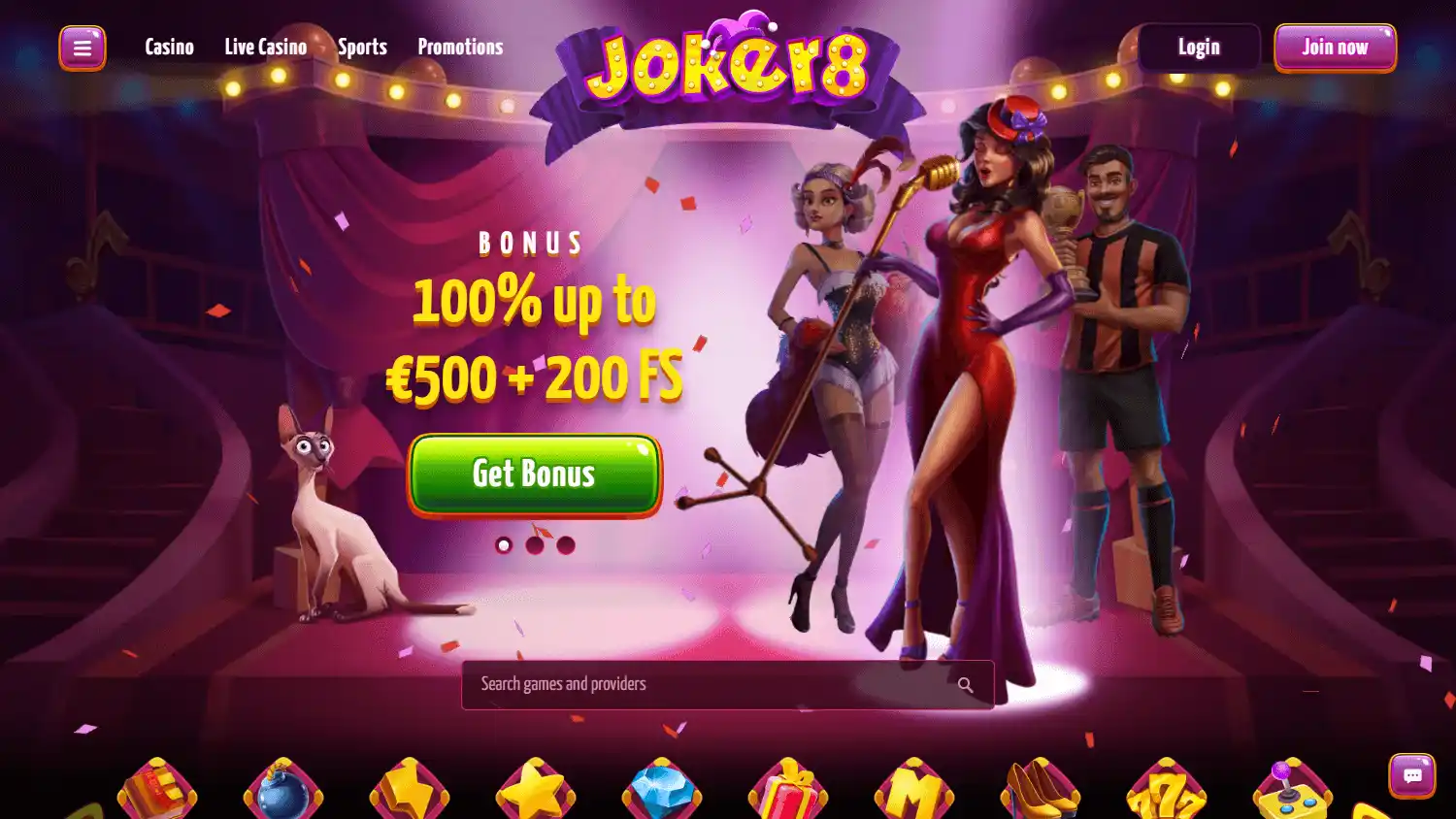 Joker8 Casino screenshot 1