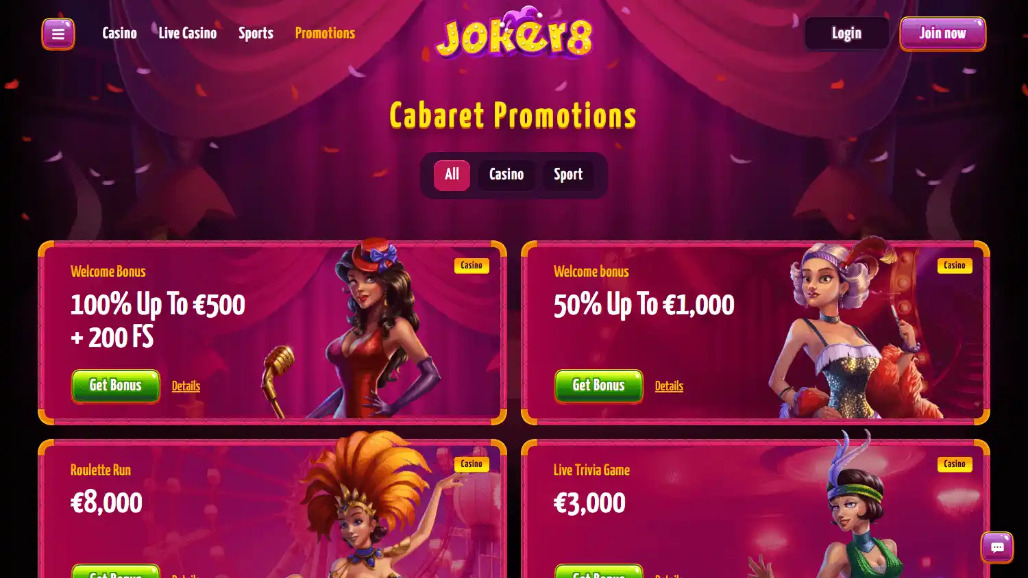 Joker8 Casino screenshot 3