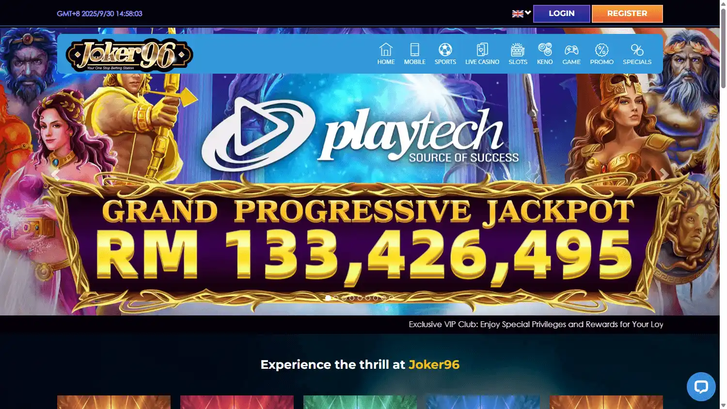 Joker96 Casino screenshot 1